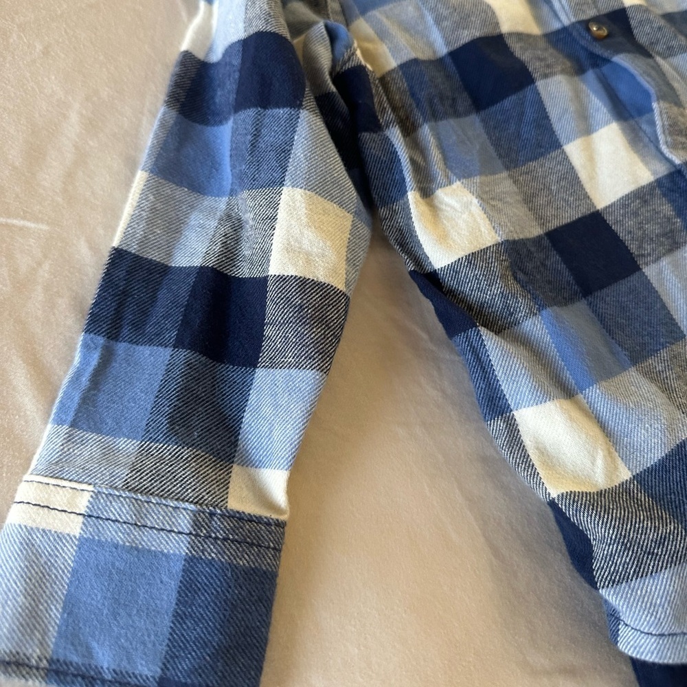 Carter's Blue and White Plaid Shirt, Size 3T - Picture 4 of 8